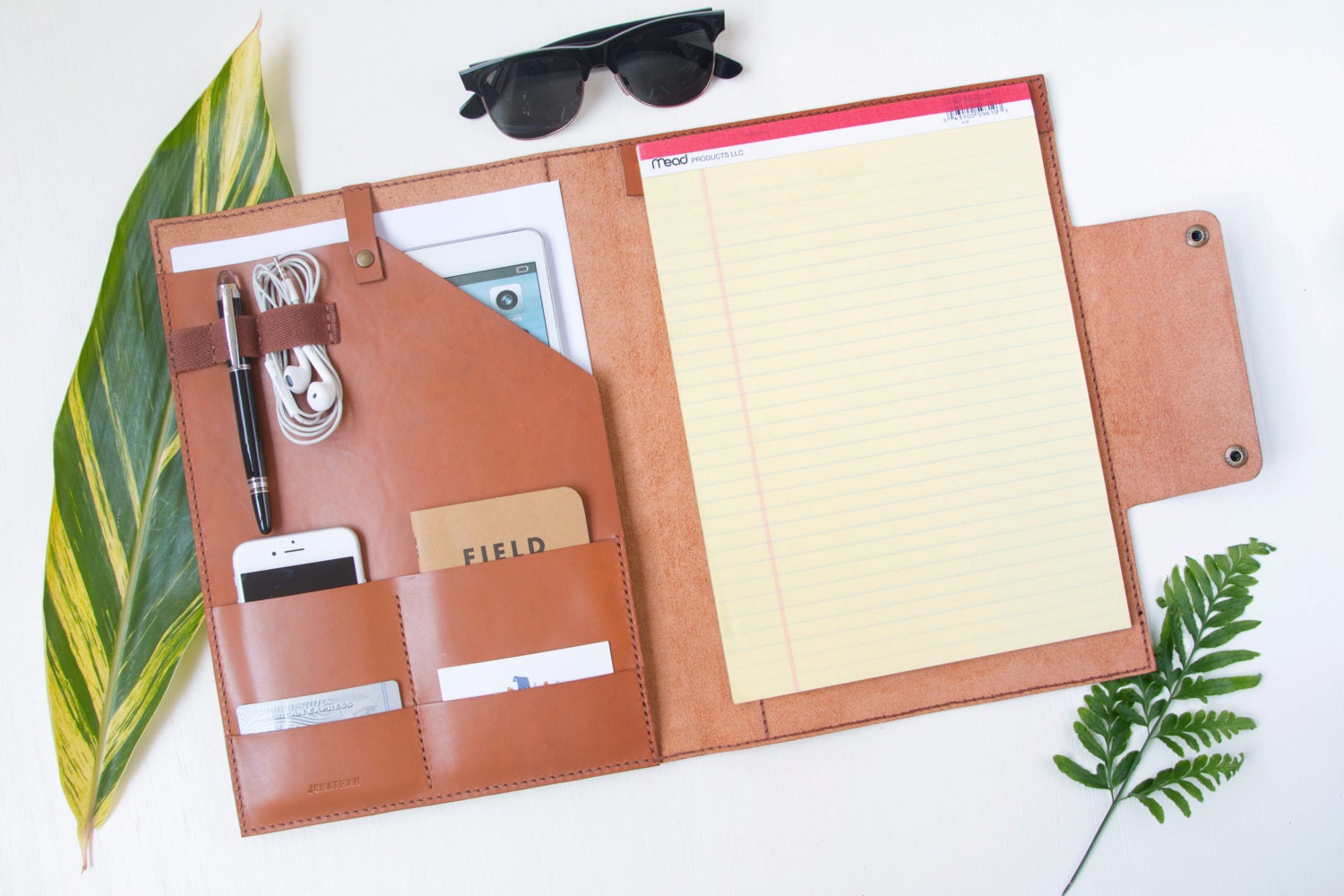 resume Leather Folder For Resume leather portfolio etsy legal pad document folder personalized holder custom a4 portfolio