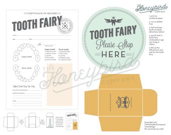 Tooth Fairy Certificate - instant download