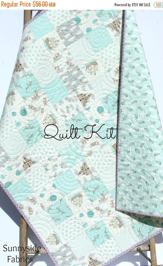 Storybook Quilt Kit Baby Boy Blanket Moda by by SunnysideFabrics