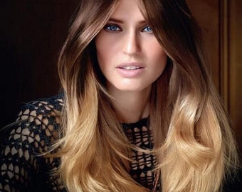 Bleached Tips, Ombre Hair Extensions, Balayage Human Hair, Hair Extension Clip, Hair Wefts, Clip in Hair, Hair Extensions