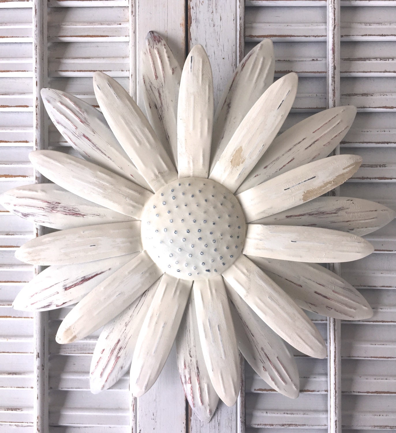 Metal Flower Wall Art Purple Lavender White Metal Yard