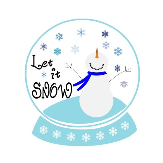 Download SVG Snowman Snow Globe Let it Snow Winter Snowman