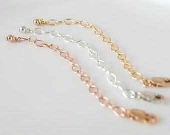 Extender chain Gold extender Sterling silver extender Rose gold extender Extender Chain Extension Necklace Extender Bracelet extension