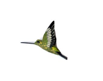 Hummingbird Art Paper Machè Sculpture bird Ornaments