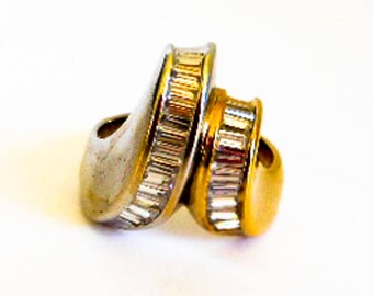 Vintage Sterling Art Deco Ring Multi CZ Baguette