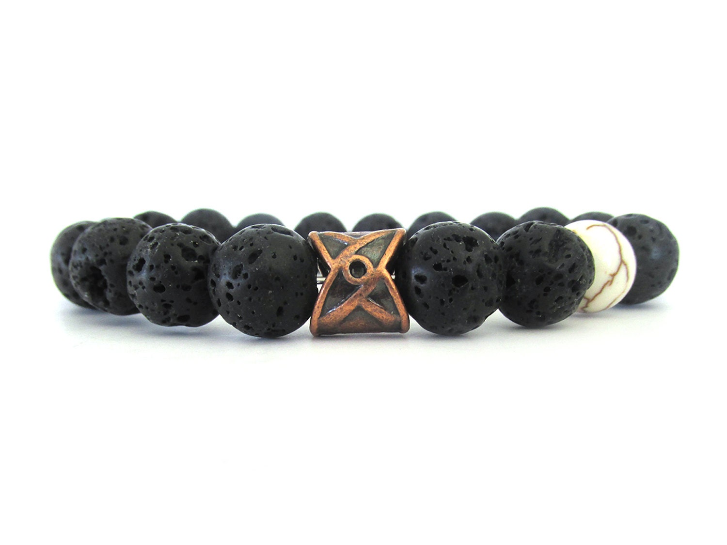 Men's Bracelet Lava Rock Bracelet Men's Jewelry