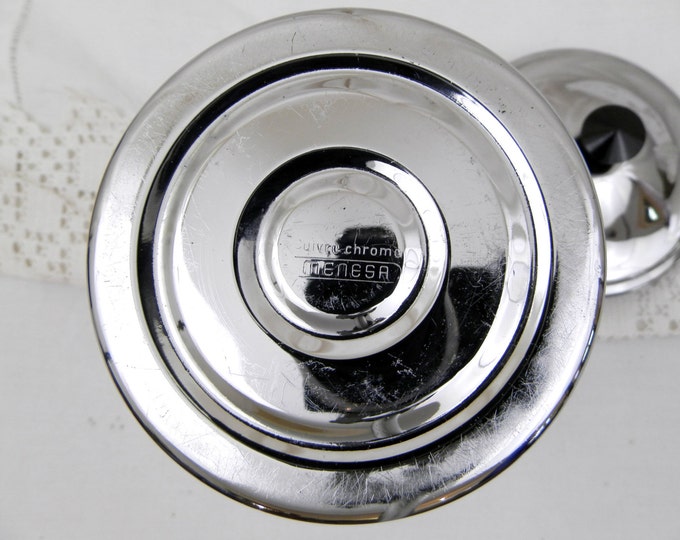 Vintage Mid Century French Chrome Plated Copper Canister Sugar Sucre, Country, Decor, Kitchenware, Vintage Home Decor, Retro, Kitchen, Pot Vintage Mid Century French Chrome Plated Copper Canister Sugar Sucre, Country, Decor, Kitchenware, Vintage Home Decor, Retro, Kitchen, Pot