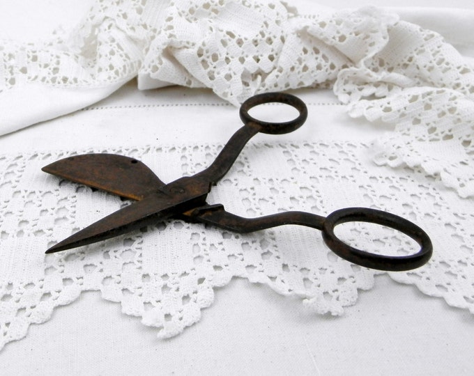 Antique French Iron Candle Wax Scissors, French Decor, Tool, French Country, Brocante, Curiosity, Diy, Retro, Vintage, Interior, Collectible