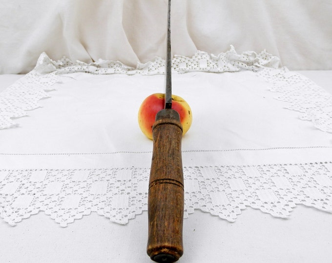 Large Antique French Butcher Iron Meat Cleaver / Chopper with Wooden Handle Rivai, French Country Decor, Kitchenware, Vintage, Chic, Kitchen