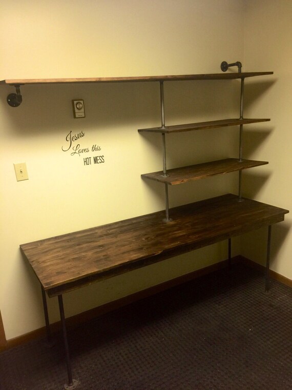 Industrial Shelving Unit Industrial Office by countrycornergoods