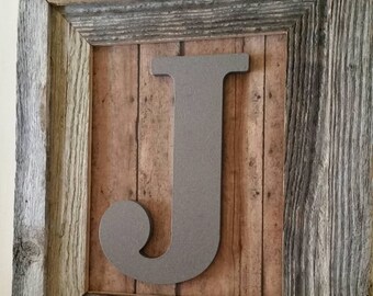 Personalized Gift, Boys Letter Frame, Baby Name Sign Boy, Baby Initial Frame, Baby Boy Nursery Decor