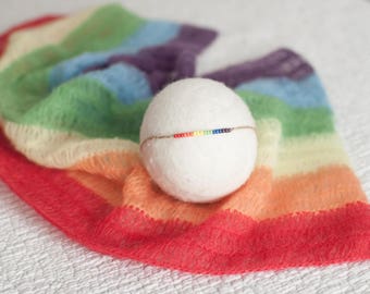 Rainbow Baby Wrap, Mohair Rainbow Wrap, Rainbow Prop, Pastel Rainbow Wrap, Rainbow Baby Photo Prop, Rainbow Newborn Layer, Rainbow Baby Prop