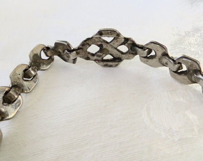 Art Deco Sterling Marcasite Bracelet, Vintage Deco Marcasite, Great Gatsby Jewelry, 1930's Bracelet