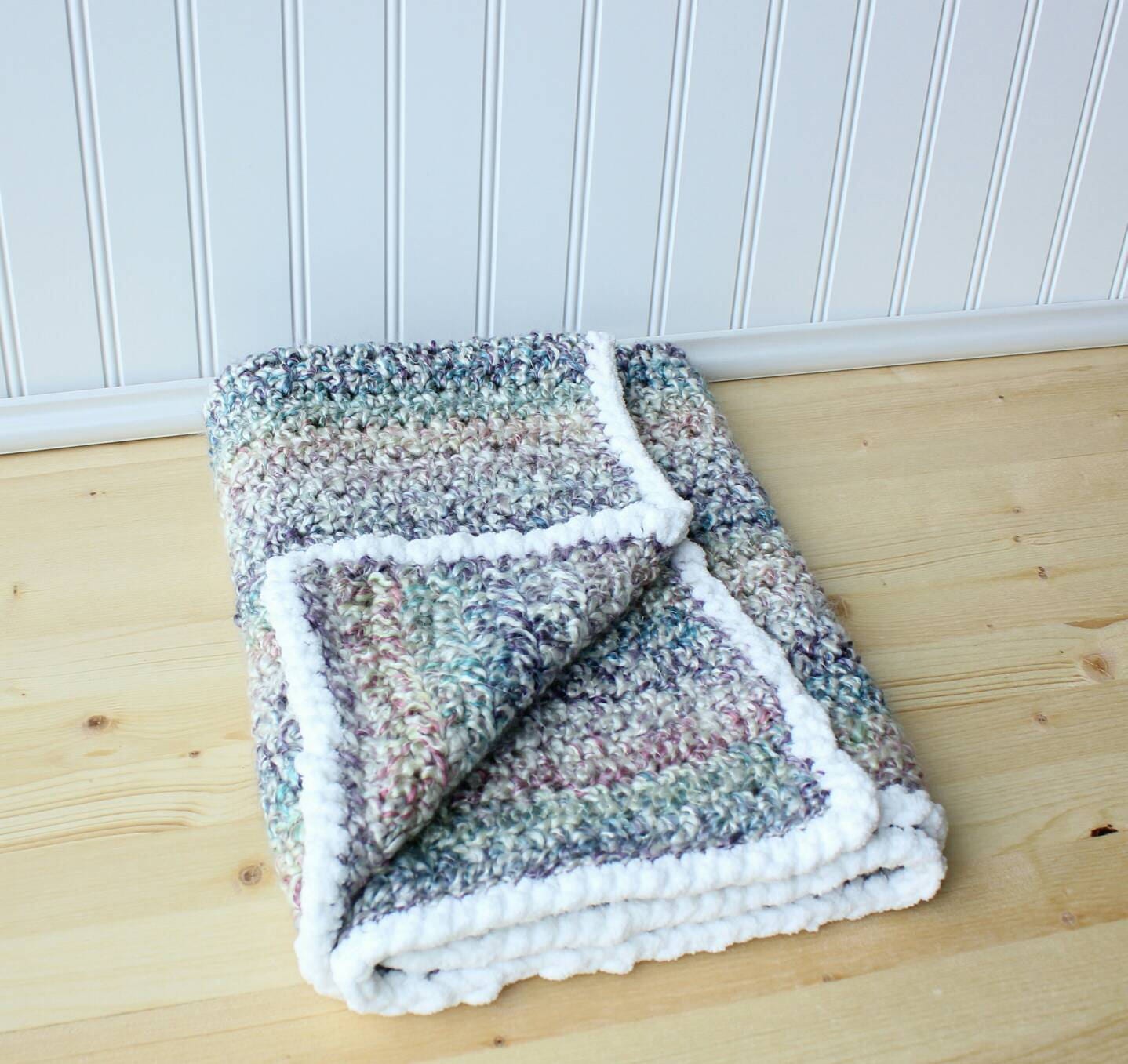Crochet Baby Blanket Rainbow Baby Blanket Fluffy Baby