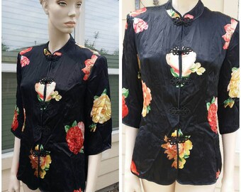 Vintage silk Asian blouse by Yinxing