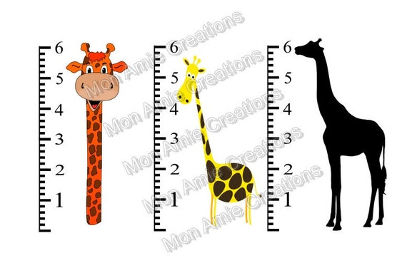 Download Items similar to Set of THREE GIraffe SVG Files Growth ...