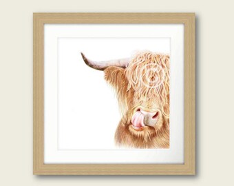 Hamish the Highland Cow Print Artwork Picture