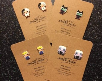 Villain Earrings - Ursula - Evil Queen - Maleficent - Cruella