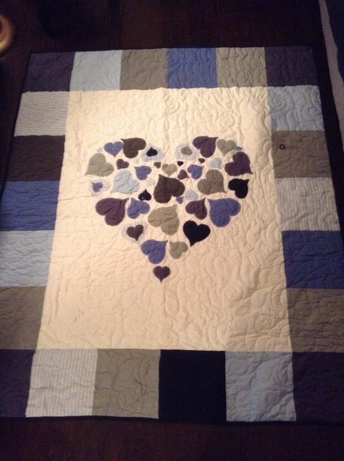 Memorial heart quilt