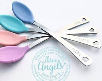 Personalized Custom Hand Stamped Spoon, Keepsake, Baby Spoon, Custom Name, Child's Name, Baby Shower Gift, Christening Gift, Easter Gift