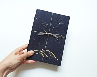Mountain range notebook, Stars Notebook, Space Notebook, Constellation notebook, A5 A6 notebook - Doi Luang Chiang Dao Notebook