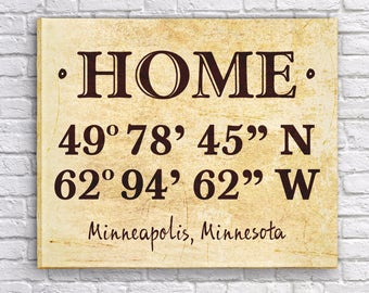 custom coordinates sign | etsy custom coordinates sign | etsy