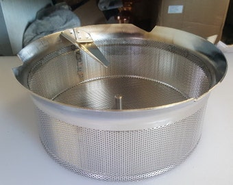 L. Tellier Replacement Grid/Grill/Sieve, Stainless Steel, 1mm Holes #X5010 For X5 8-Qt Mouli Mill