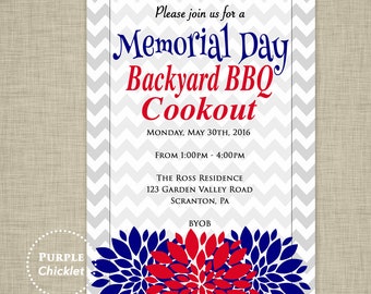 Memorial Day Bbq Invitation Template Free 7