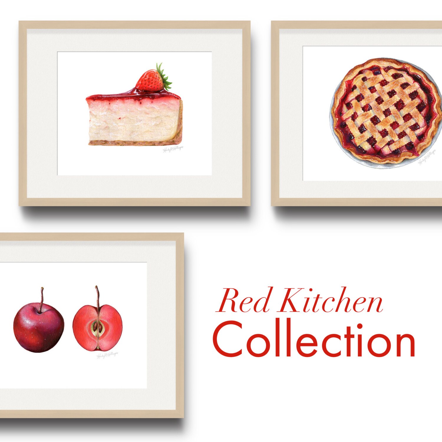 Red Kitchen Art Collection