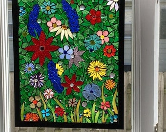 Mosaic Stained Glass Window Panel