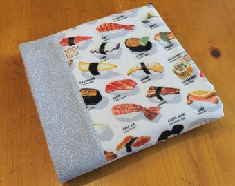 Sushi Baby Blanket, Japanese Baby Gift, Cotton Baby Swaddle, Personalized Baby Blanket, Cotton Flannel Swaddle, Sushi Baby Gift