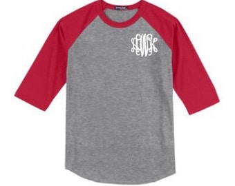 monogram baseball shirt