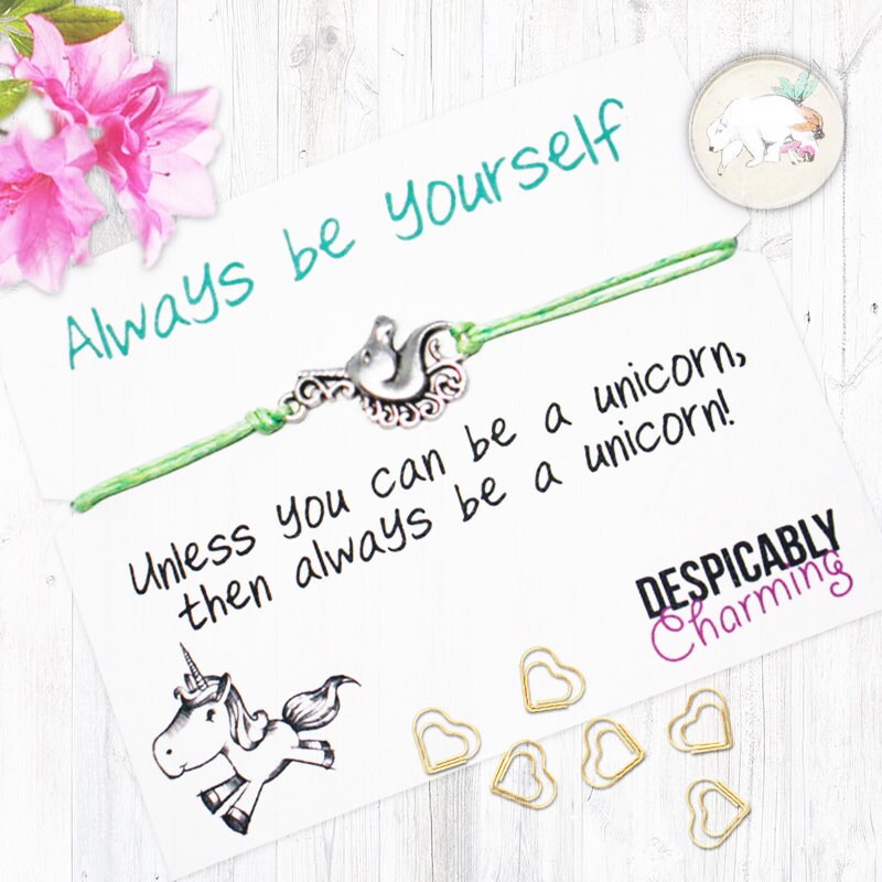 Unicorn charm bracelet Unicorn Friendship Bracelet unicorn