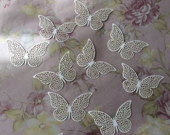 100 Die Cut Butterflies Paper Butterfly Heart Butterfly