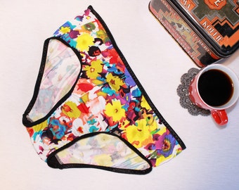 bohochic panties, colorful hipster, Modern minimalist lingerie