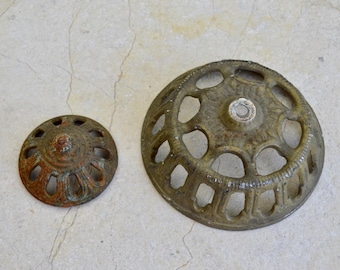 Two Antique Lamp Parts, Architectural Salvage Reclaimed Lighting Supply