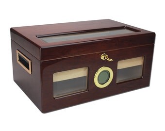 Personalized Humidor, Valencia 100 Cigar Humidor, Groomsman Gift, Father's Day Gift, Customized Cigar Humidor, Custom Cigar Box