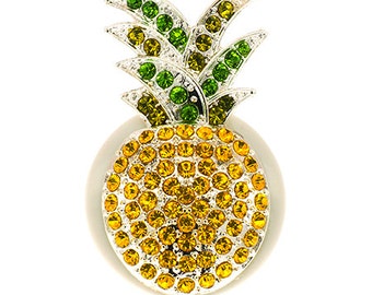 Pineapple ID Badge Reel - SassyBadge - Tropical Badge - Retractable ID Badge Clip - Nurse Gift