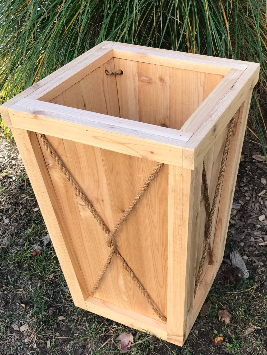 Tall planter/flower box/Entrance planter/Wedding/Outdoor wood