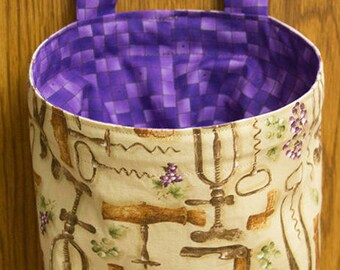 Thread Catcher, Scrap Caddy, Scrap Bag With Pin Cushion