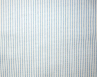 Fabric - Blue - Ticking stripe medium/heavyweight cotton canvas