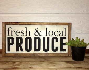 Produce sign | Etsy