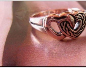 Solid Copper Band Ring CTR1253 - Available in sizes 4 to 10 - 3/8 of an inch wide