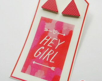 little polka dots - wood studs