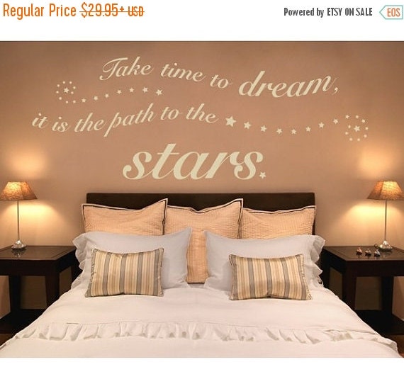 20 OFF Time to Dream wall decal sticker by StyleandApplyDecals