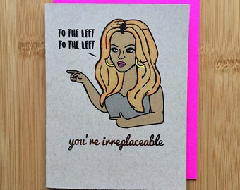 Beyonce Irreplaceable Goodbye Card - Handmade A2 Farewell So Long Bey Bae Beyhive Yonce Sascha Fierce Fully Foiled Card