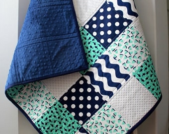 Homemade Quilts~Nautical Nursery Bedding~Baby Quilt~Whale Quilt~Baby Quilts Handmade~Baby Boy~Crib Quilt~Toddler Bedding~Nautical Baby