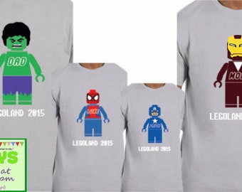 Lego Family Birthday Shirts 3 Legoland family shirts