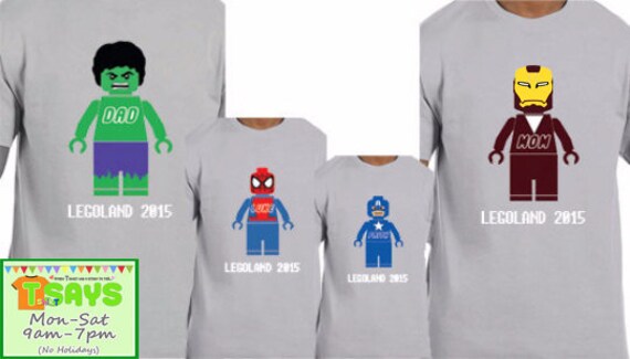 Download Legoland Marvel Hero Family Personalized Shirts Legoland