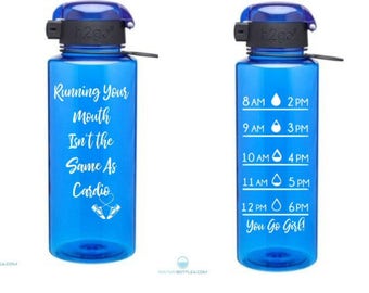 Motivational water bottle decal | Etsy